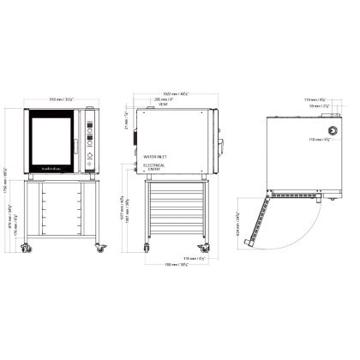 Picture of TurboFan - 910mm 30D Series 6-Tray Electric Convection Oven