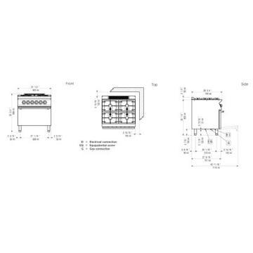 Picture of Electrolux - 800mm Gas Cooktop With Electric Oven