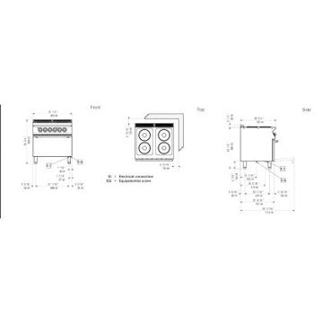 Picture of Electrolux - 800mm Electric Cooktop With Electric Oven