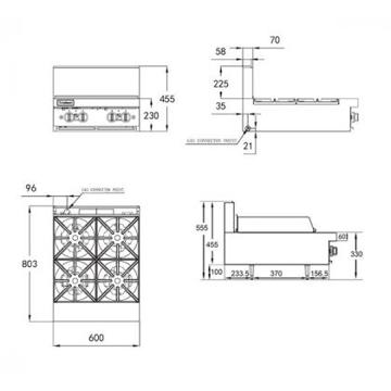 Picture of Trueheat - 600mm RC Series Gas Bench Cooktop