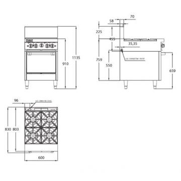 Picture of Trueheat - 600mm RC Series Gas Range With Static Oven