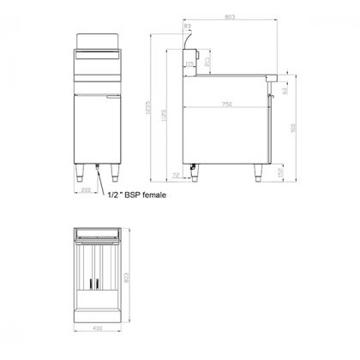 Picture of Trueheat - 18 Litre RC Series Gas Deep Fryer