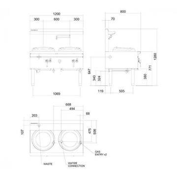 Picture of Cobra - 1200mm Gas Waterless Wok