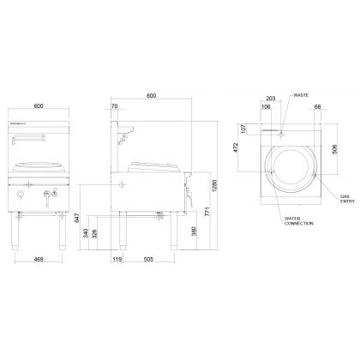 Picture of Cobra - 600mm Gas Waterless Wok