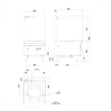 Picture of Cobra - 600mm Gas Waterless Stockpot