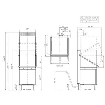 Picture of Eswood - 633mm Pass Through Dishwasher