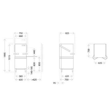 Picture of Winterhalter - 635mm Premium Pass-Through Dishwasher