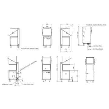 Picture of Classeq - 400mm Pass-Through Dishwasher with Hood