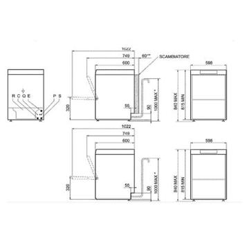 Picture of Smeg - 600mm Professional EasyLine Undercounter Dishwasher