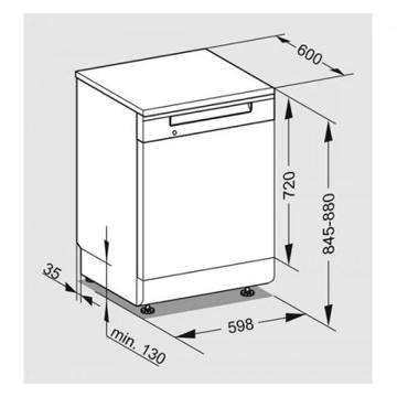 Picture of Miele Professional - 600mm Commercial Freestanding Dishwasher White (Dual Compliant)