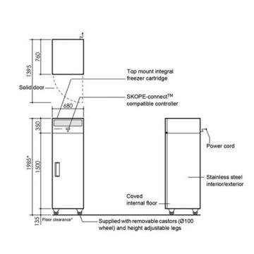 Picture of SKOPE - ReFlex 470 Litre Top Mount Single Door Freezer