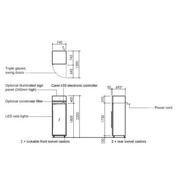 Picture of SKOPE - 650 Litre Single Door Top Mount Display Freezer