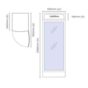 Picture of Bromic Refrigeration - 380 Litre Single Door Display Refrigerator