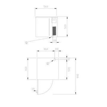 Picture of Polaris - Countertop 3-Tray Blast Chiller