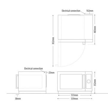 Picture of Menumaster - 34 Litre Light Duty Microwave