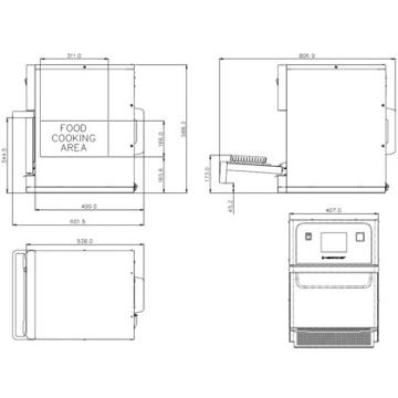 Picture of Merrychef - 407mm Compact High Speed Oven