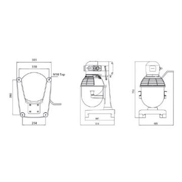 Picture of Baron - 19 Litre Planetary Mixer