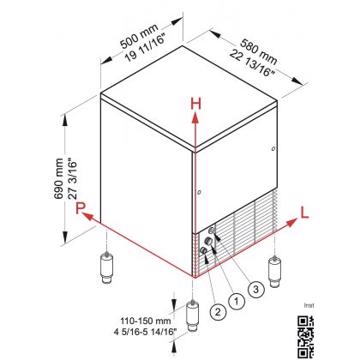 Picture of Brema - 33Kg Self Contained Ice Machine