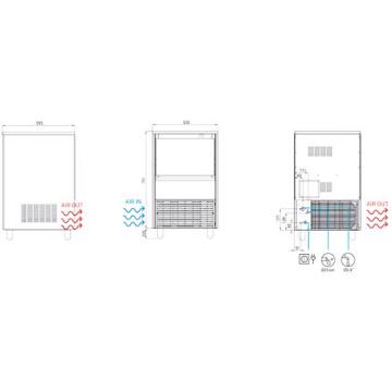 Picture of SKOPE - 60kg Self Contained Undercounter Ice Machine