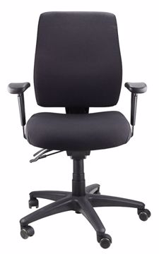 Picture of Ergoform Chair w/ Arms Black Seat, Back and Base