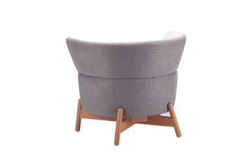 Picture of Jade Single Seat Medium Back with Timber Base