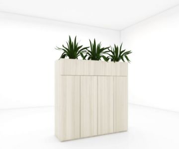 Picture of Melamine Storage Cupboard With Planter Box