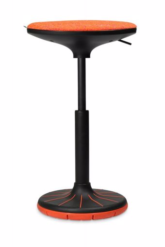 Picture of W3 Stool Black with Anthracite upholstery