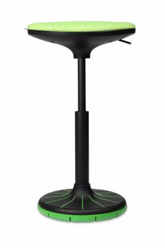 Picture of W3 Stool Black with Anthracite upholstery