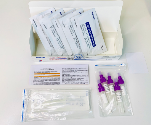 HIGHTOP Covid-19 Rapid Antigen Nasal SELF- Test (5 Tests in box) KIT
