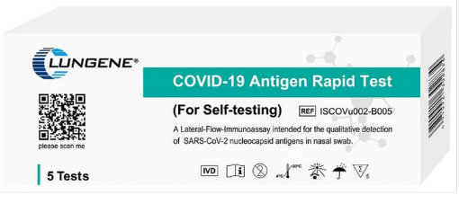 Clungene COVID-19 Rapid Antigen Test for Self Testing / Home Use (Box of 5) -2