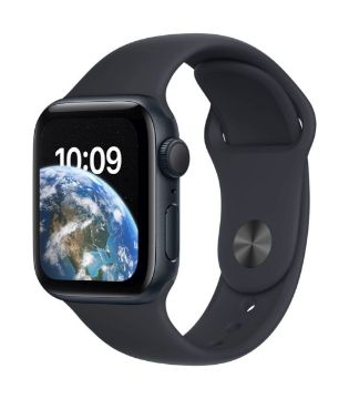 Apple Watch SE GPS 40mm Midnight Aluminium Case with Midnight Sport Band - Regular