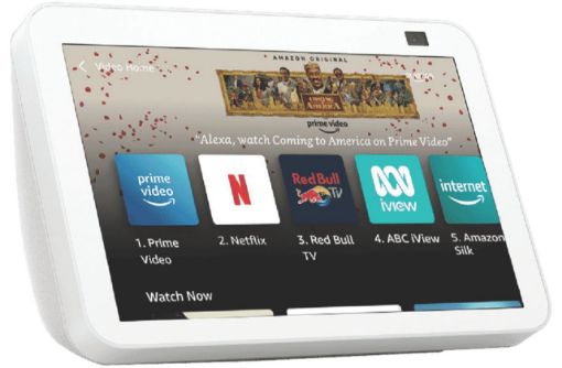 Amazon Echo Show 8 (2nd Gen) HD smart display with Alexa and 13 MP camera - Glacier White