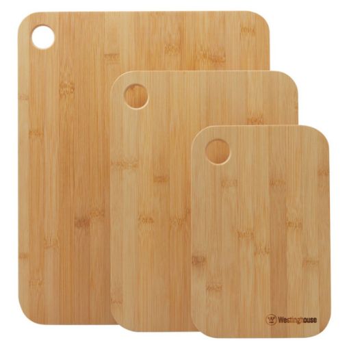 Westinghouse Chopping Board Bamboo, 3 Piece Set