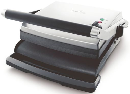 Picture of Breville - The Adjusta Electric Grill & Sandwich Press - Stainless Steel