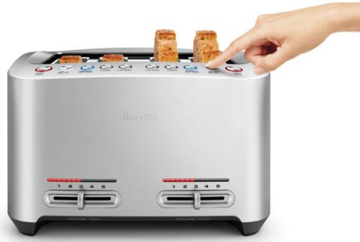Picture of Breville - The Smart 4 Slice Toaster - Brushed Stainless Steel