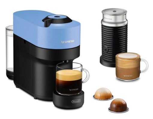 Picture of Delonghi - Nespresso Vertuo Pop Coffee Machine Bundle - Blue/Black