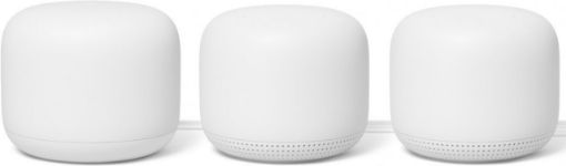 Google - Nest Wifi 3-pk (Base + 2 x Nest Wifi Point Units)