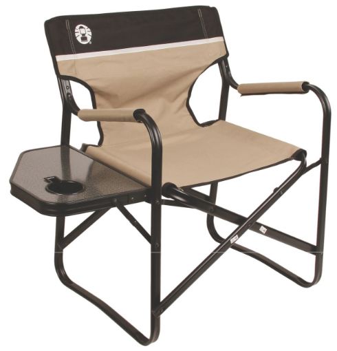 Coleman - Flat Fold Steel Deck Chair - Tan