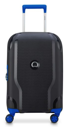 Delsey - 71cm Clavel Val 4 Dbl Wheels Expandable Trolley Case - Black/Blue