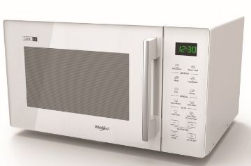 Whirlpool 25L 900W LDC, 280mm turntable, Auto Menu Microwave White