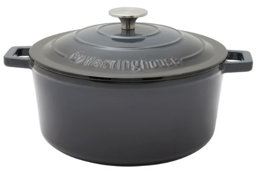 Westinghouse Cast Iron Pot, Ombre Grey, 25cm Round