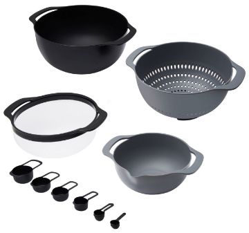 Westinghouse Food Preparation Set Black & Grey, 10 Piece