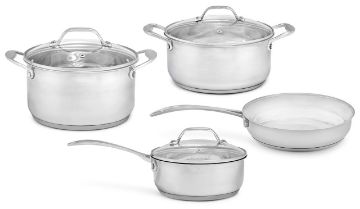 Westinghouse 4 Piece stainless steel pot and pan set.