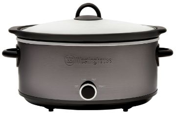 Westinghouse 6.5L Slow Cooker Black/Stainless Steel