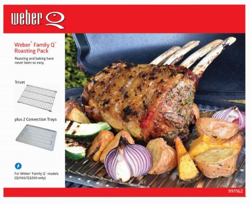 Weber Family Q Rstng PK (x1 trivet+x2 Foil Trays)