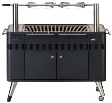 Everdure by Heston Blumenthal Hub Electric Ignition Charcoal BBQ and Long Cover Black