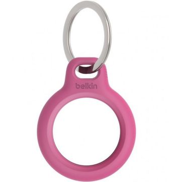 Belkin Secure Holder with Key Ring for AirTag - Pink