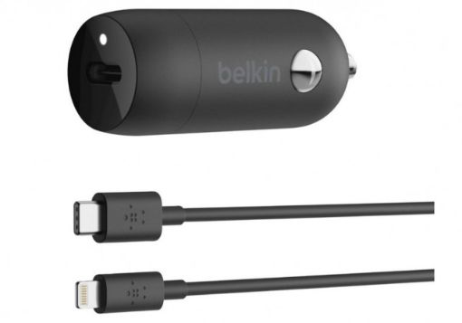 Belkin 20W USB-C PD Car Charger + USB-C to Lightning Cable