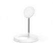 BELKIN BoostCharge Pro 2-in-1 Wireless Charger Stand with MagSafe 15W - White