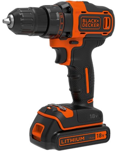 Black & Decker - 18V 2 Speed Drill Driver (2x1.5Ah)